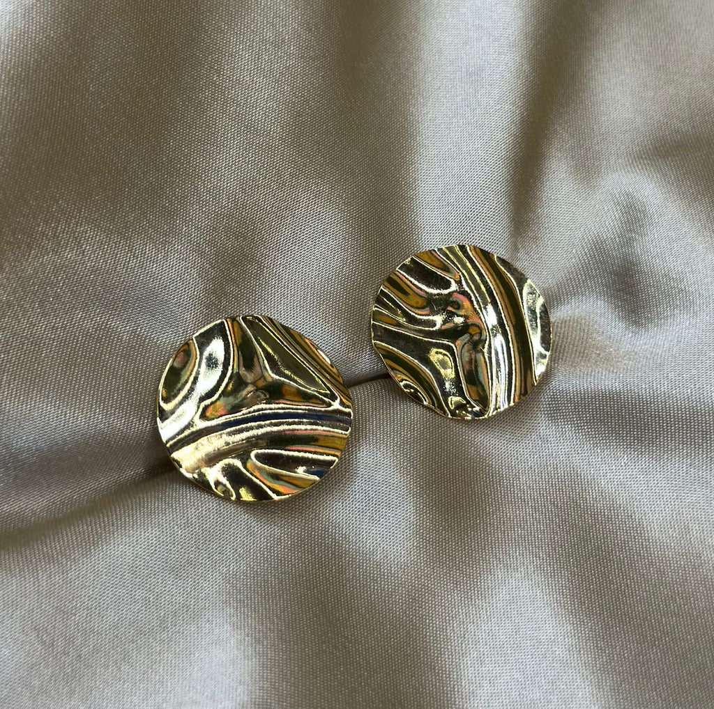 Dented Post Earrings