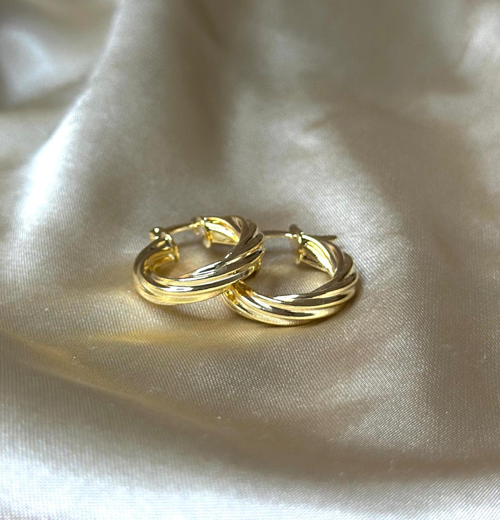 Rope Lever-Back Hoop Earrings