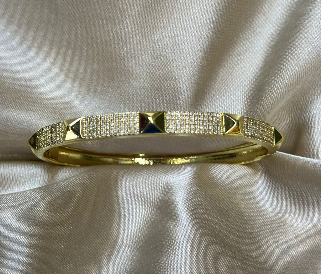 Gold Spike Bangle