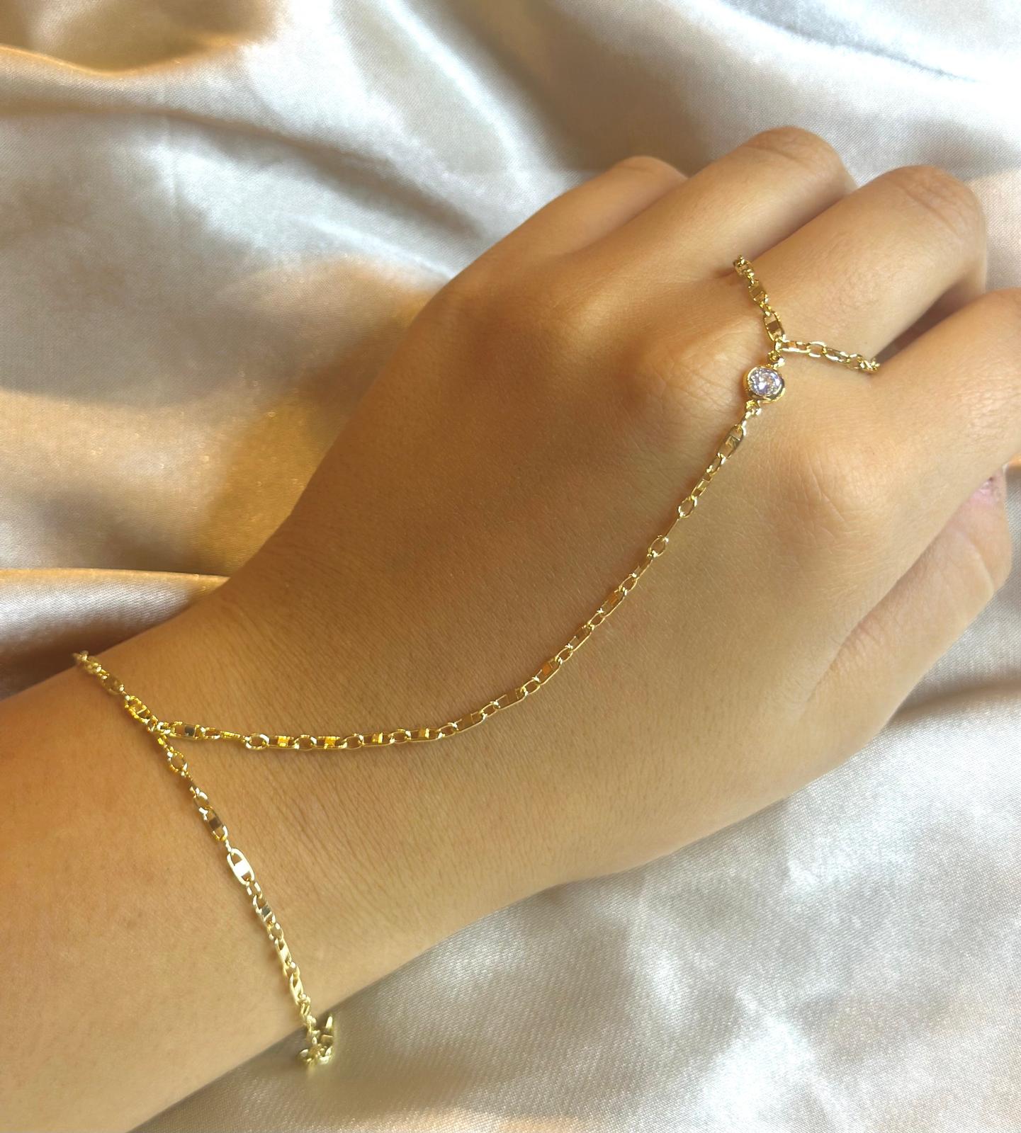Luana Mariner Hand Chain Bracelet