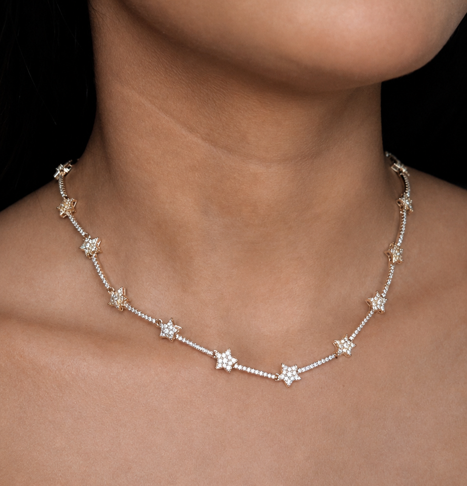Frosted Star Necklace