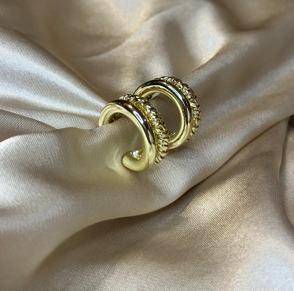 Double Braided Hoop Earring