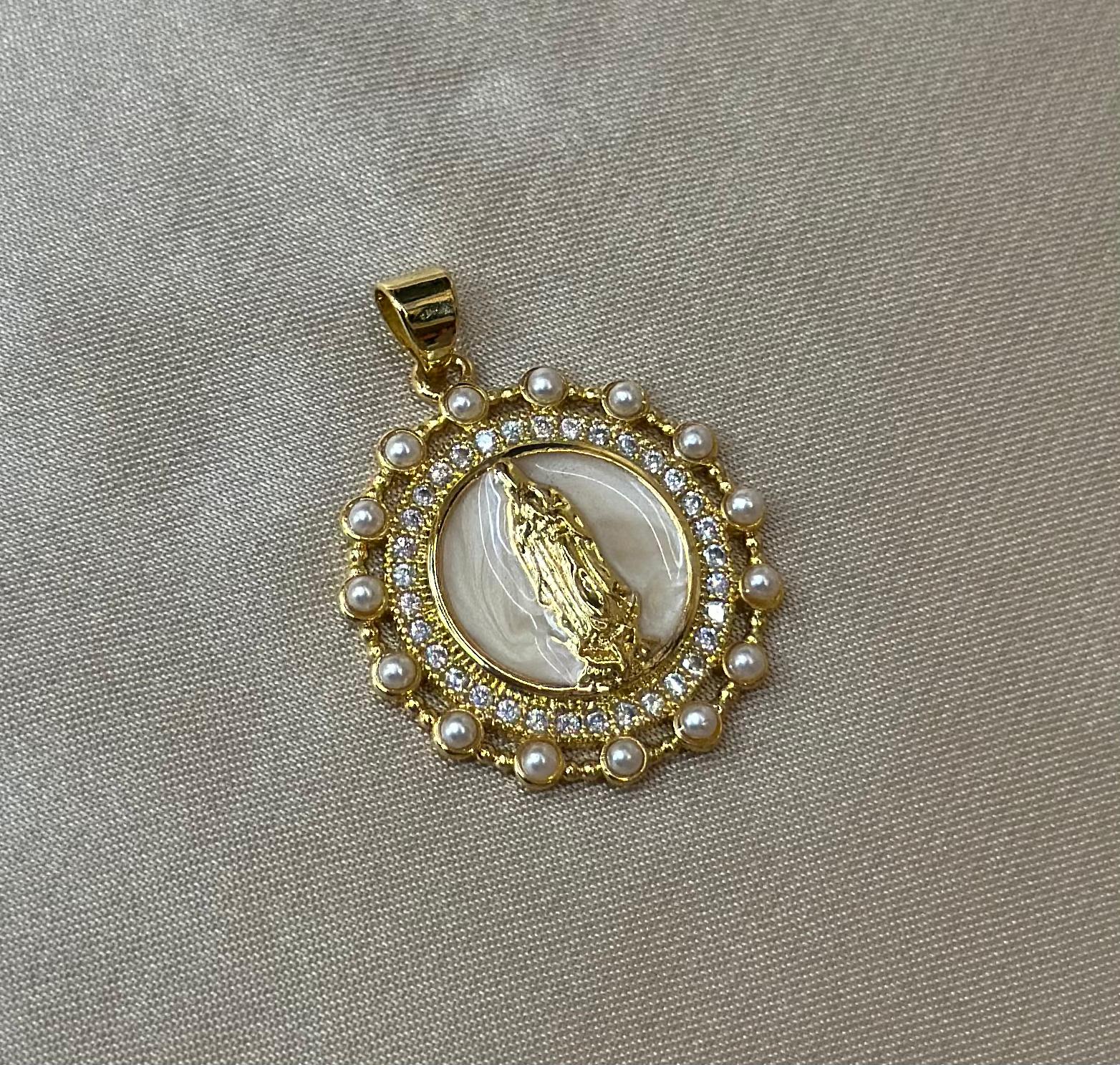 Mother Pearl Virgin Charm