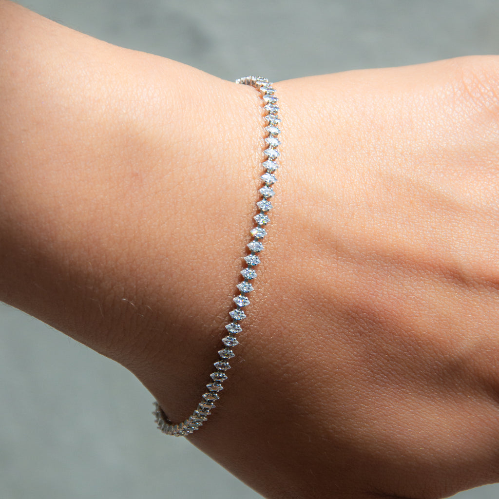 Silver Marquise Bracelet
