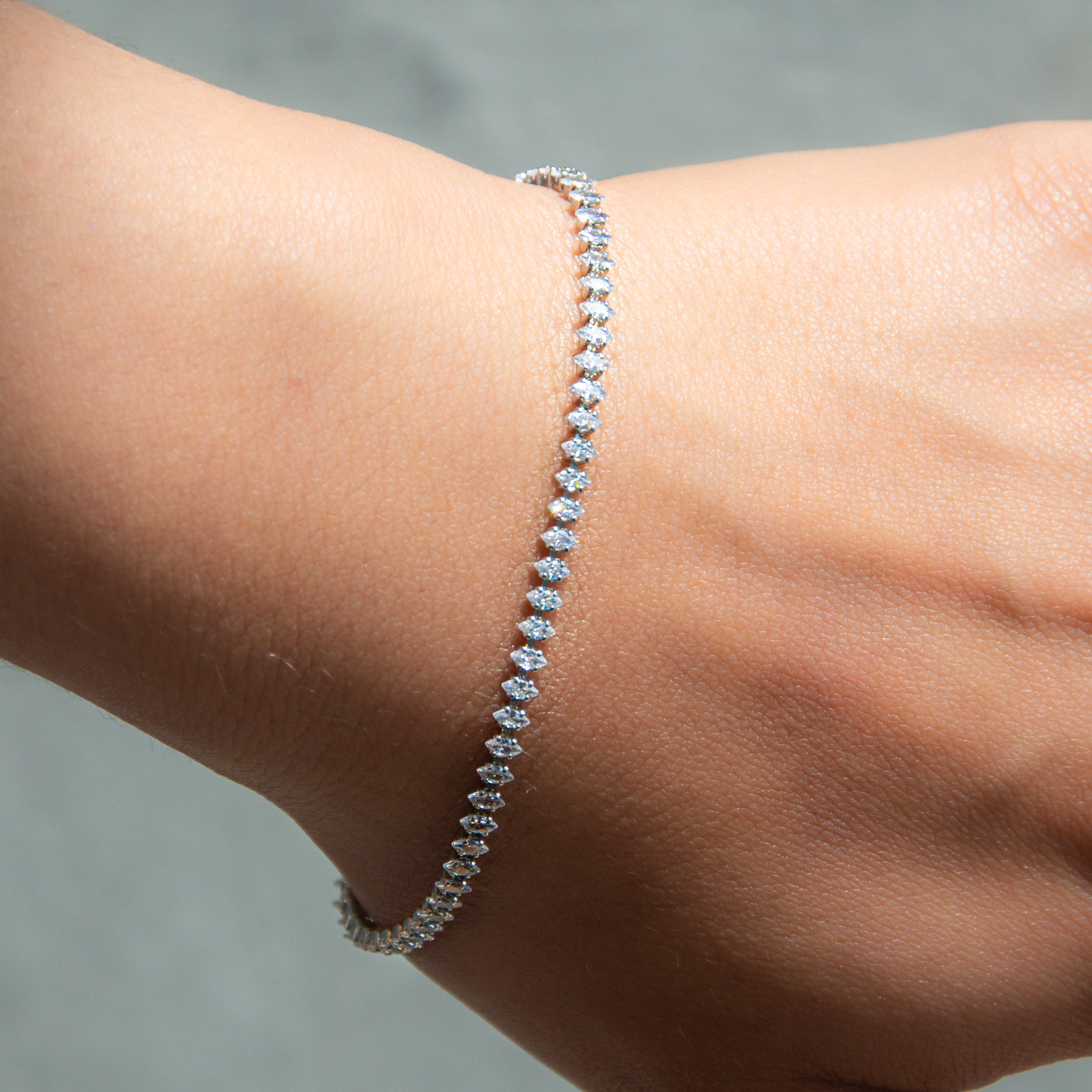Silver Marquise Bracelet