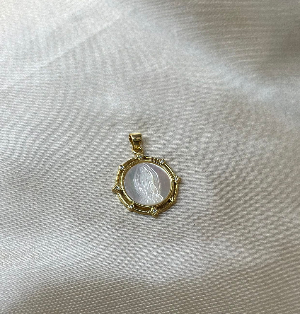 Mother Pearl Saint Charm