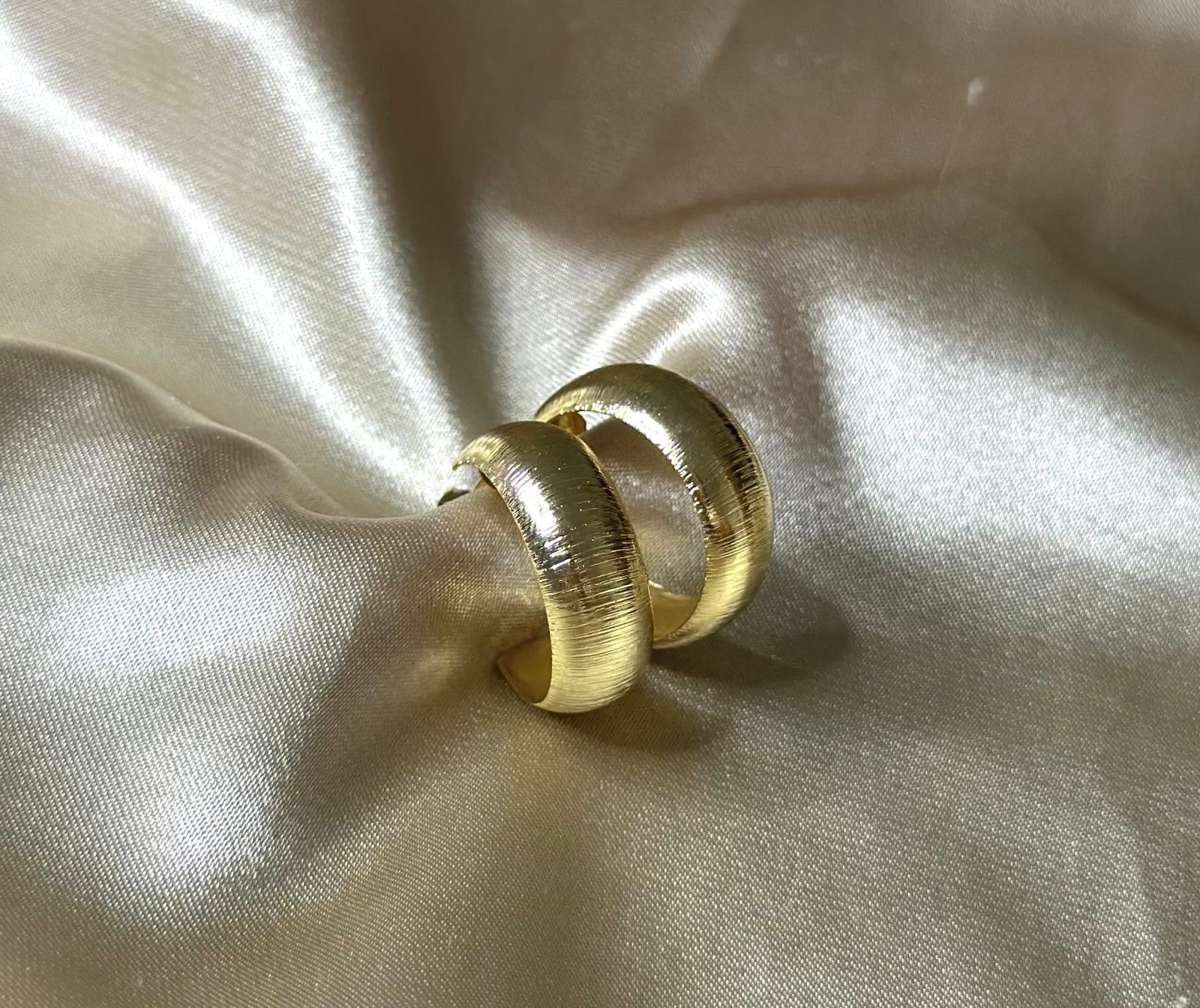 Bamboo Hoop Earrings