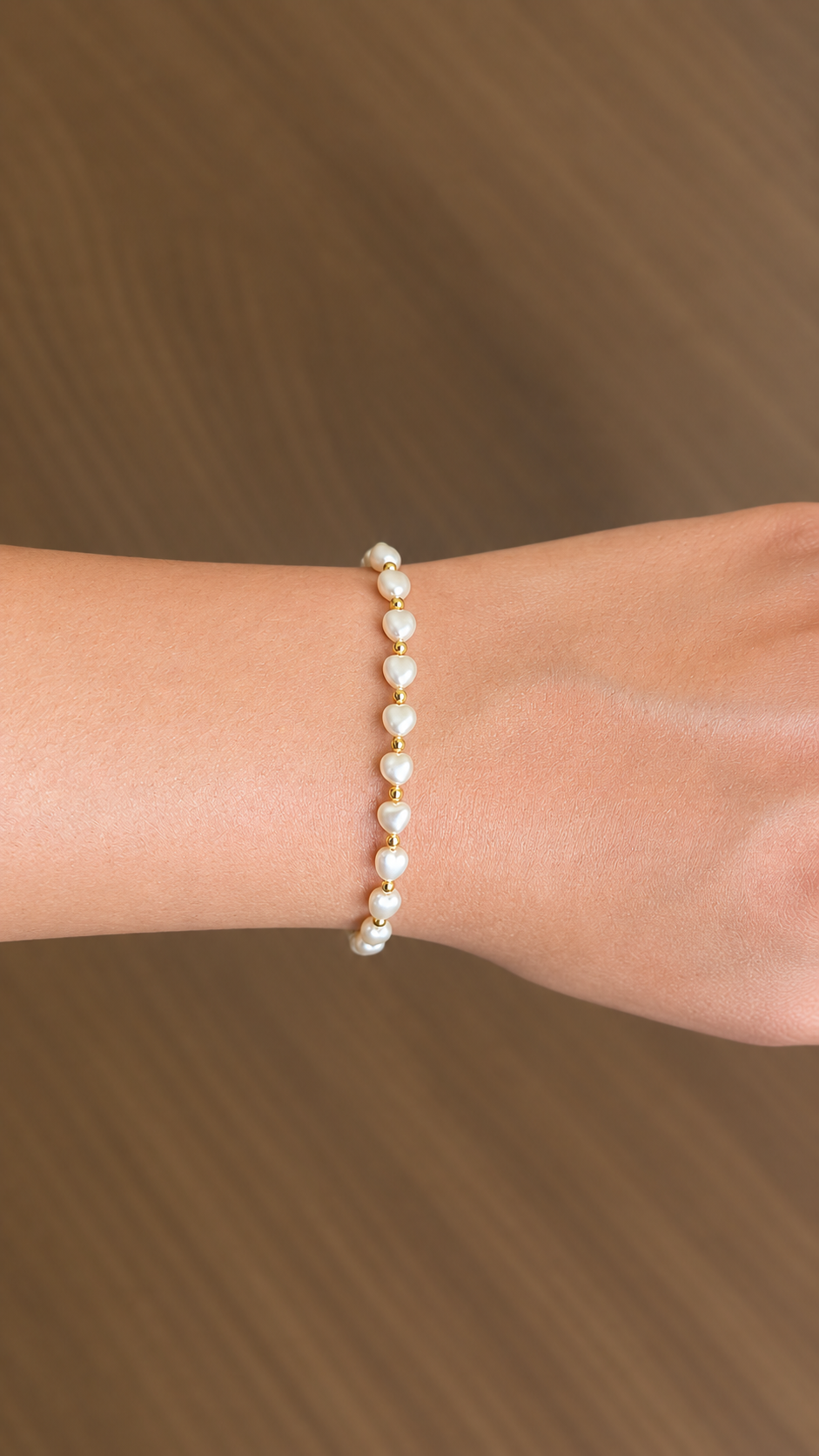 Heart Pearl Bracelet