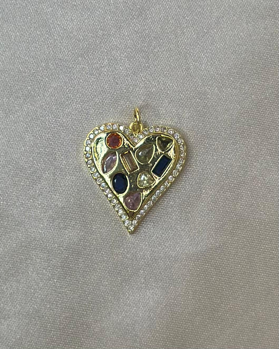 Gemstone Heart Pendant