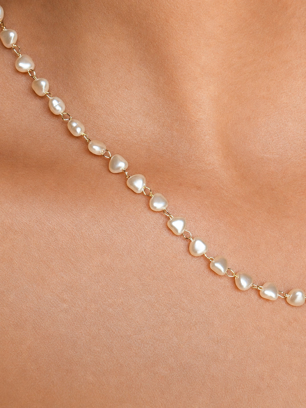 Heart Pearl Necklace