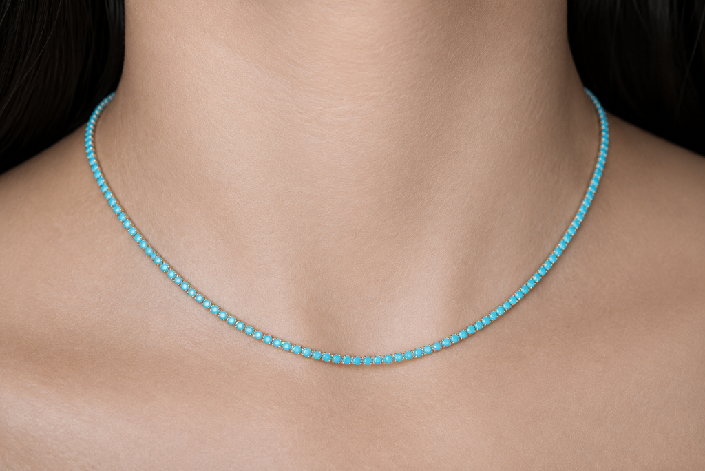 Turquoise Classic Tennis Necklace