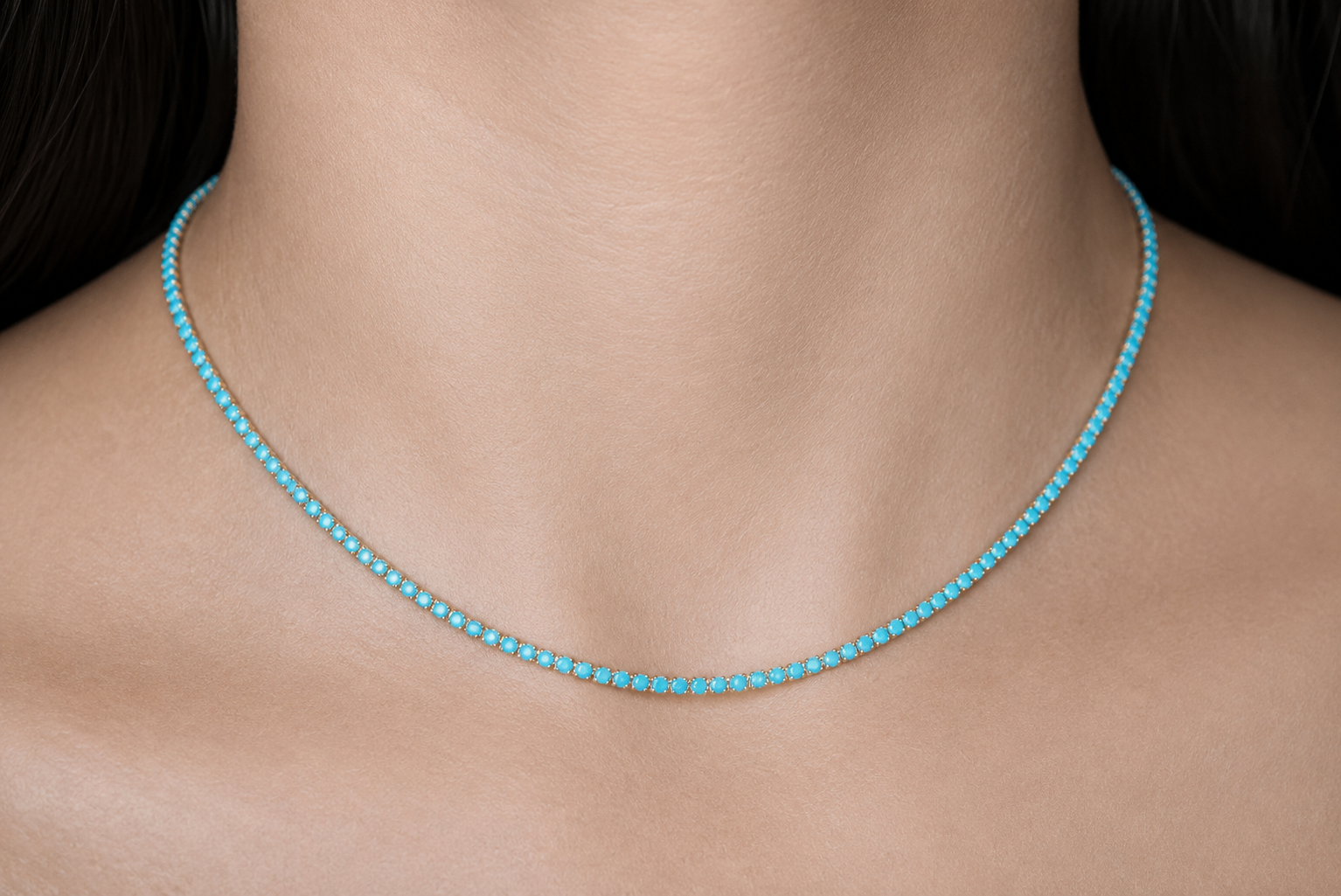 Turquoise Classic Tennis Necklace