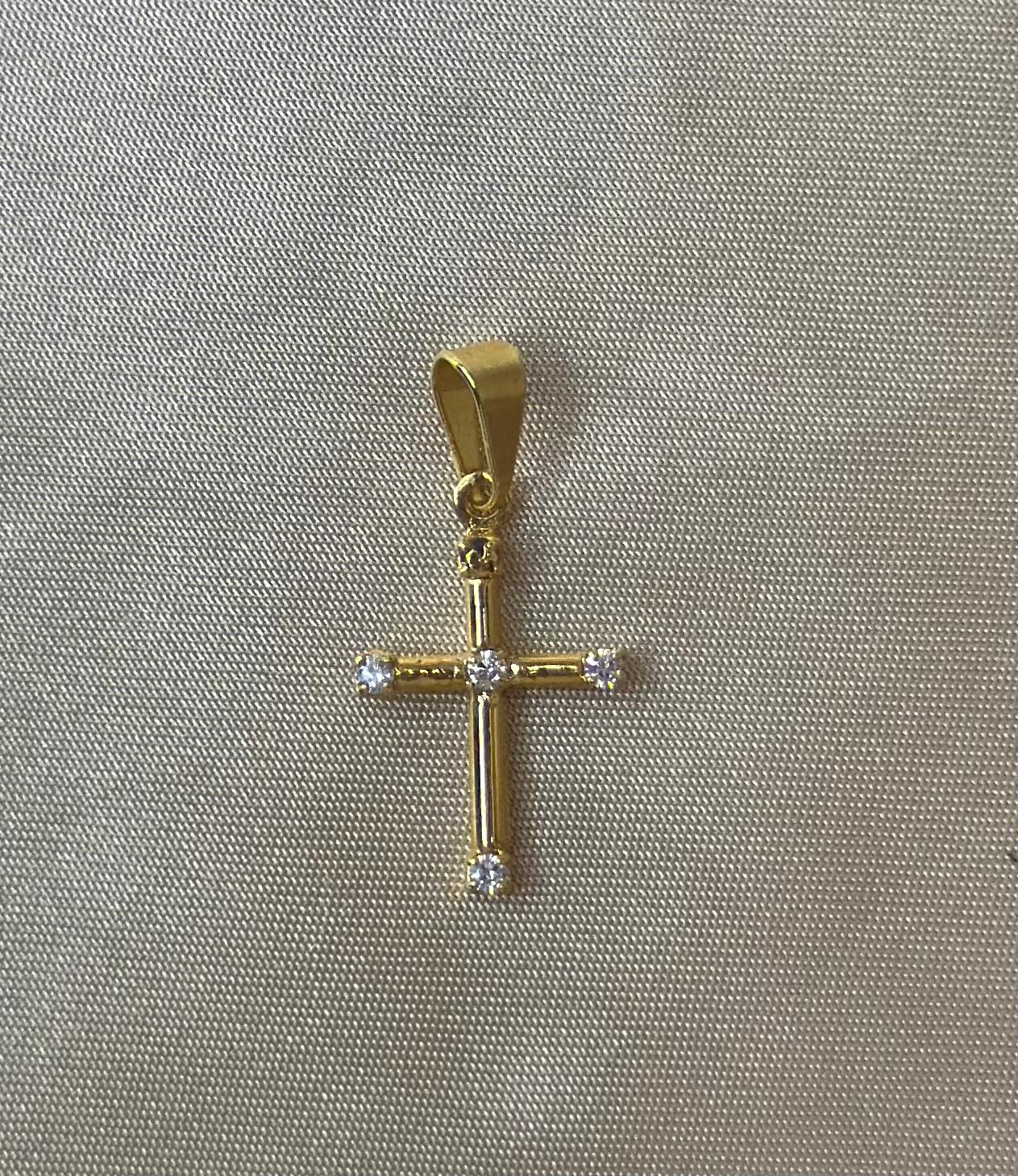 Dazzling Cross Charm