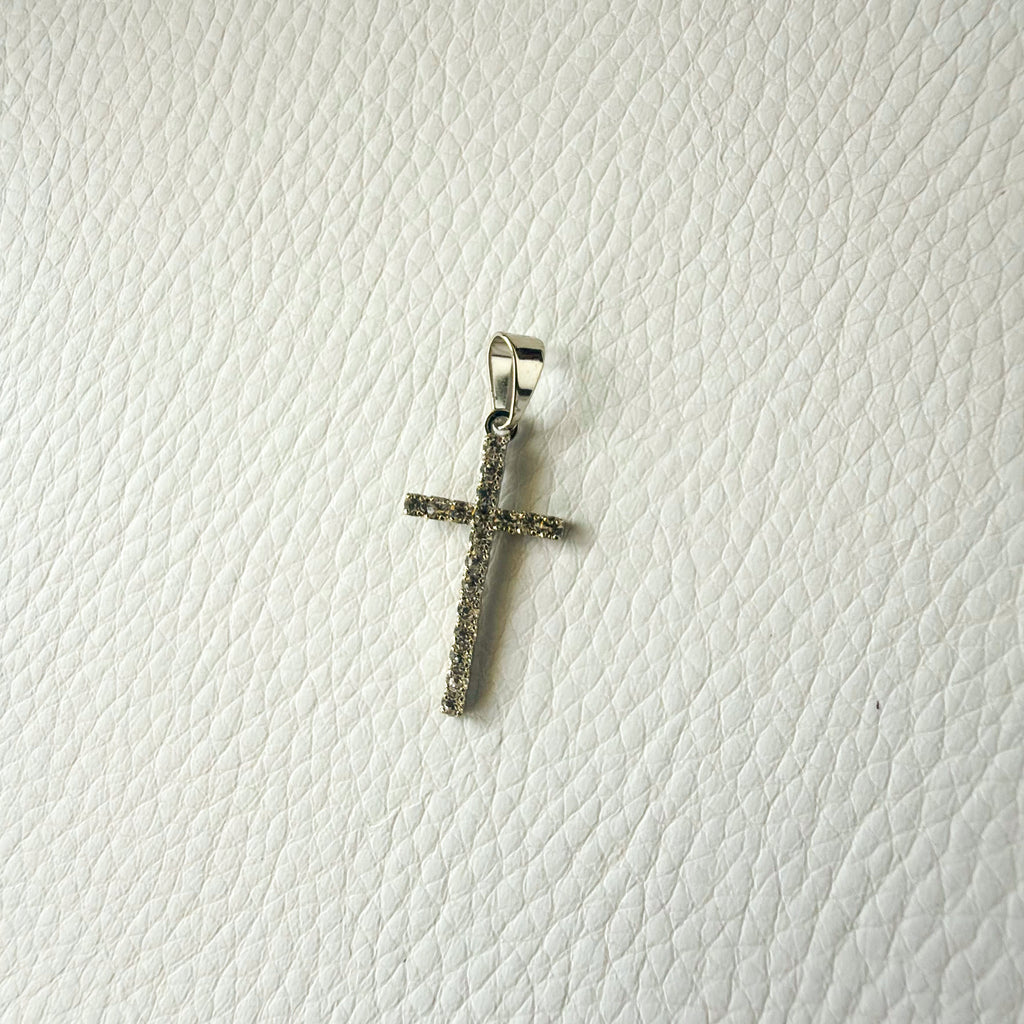 Silver Tennis Cross Pendant
