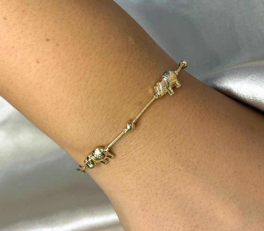 Golden Elephant Bracelet