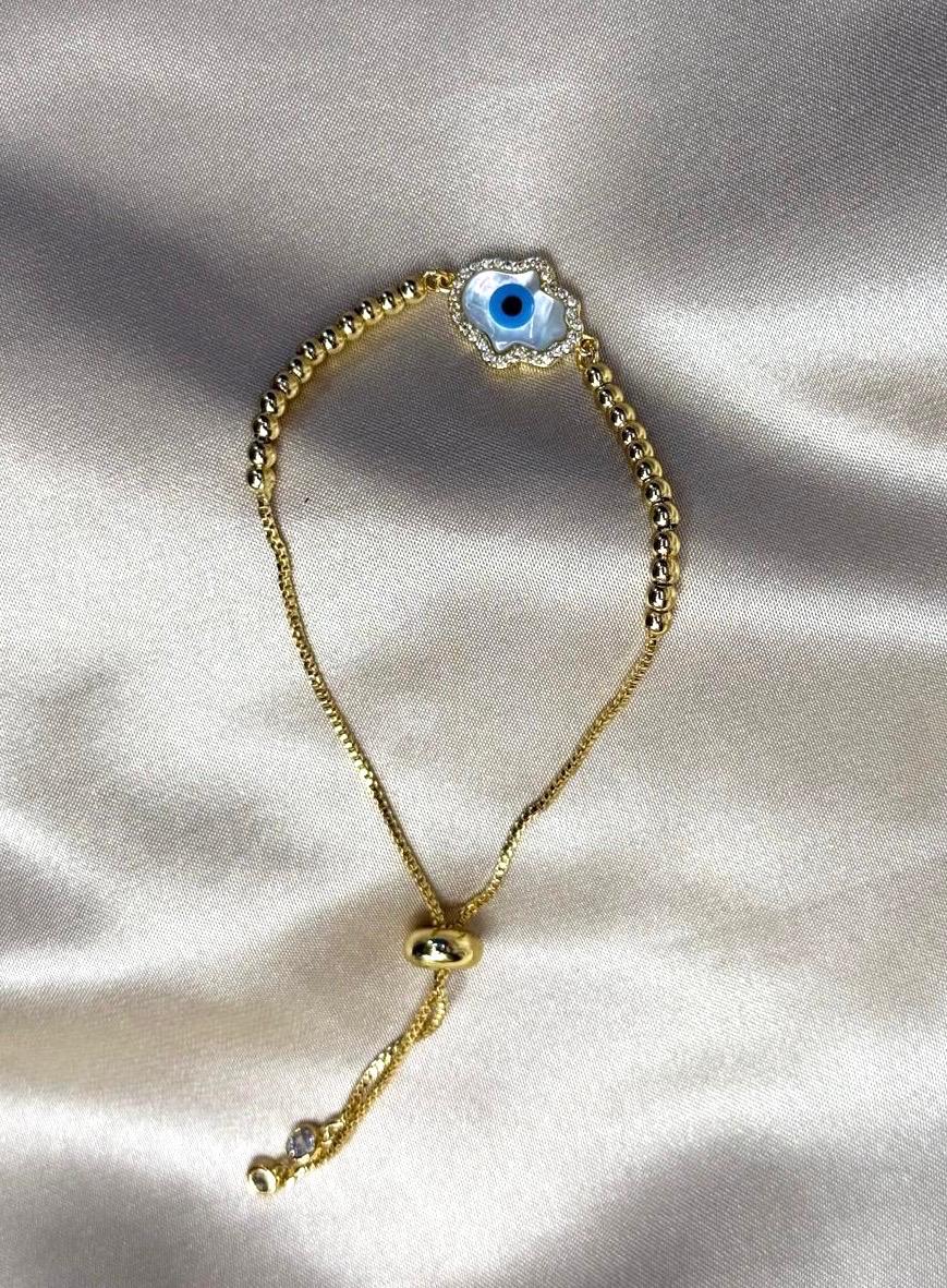 Opal Hamsa Bolo Bracelet