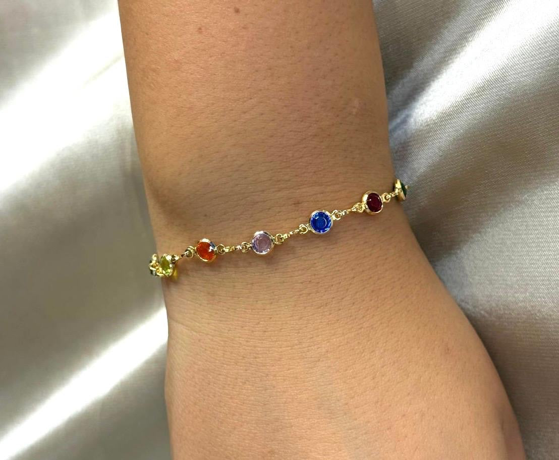 Rainbow Link Bracelet