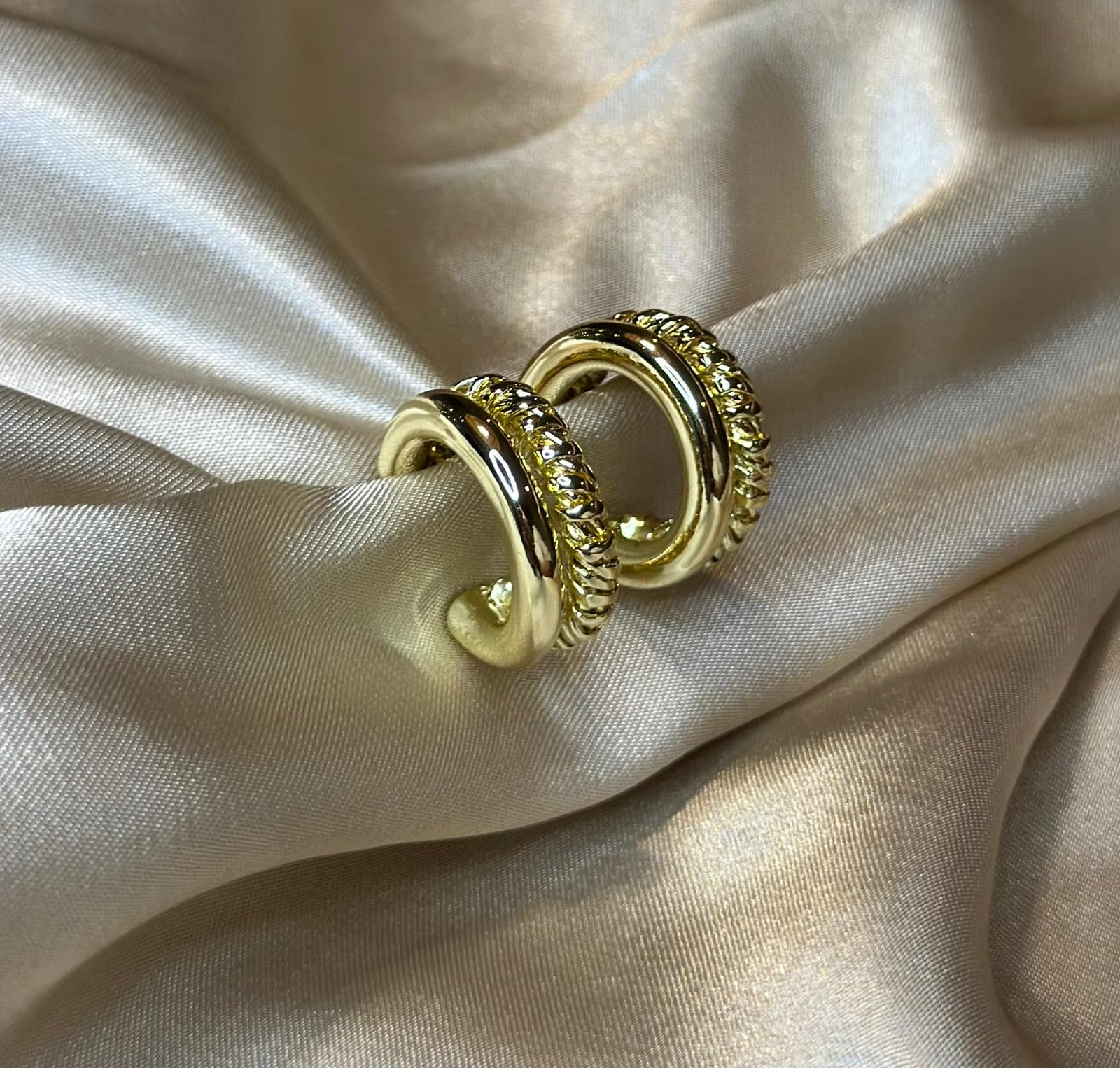 Double Braided Hoop Earring