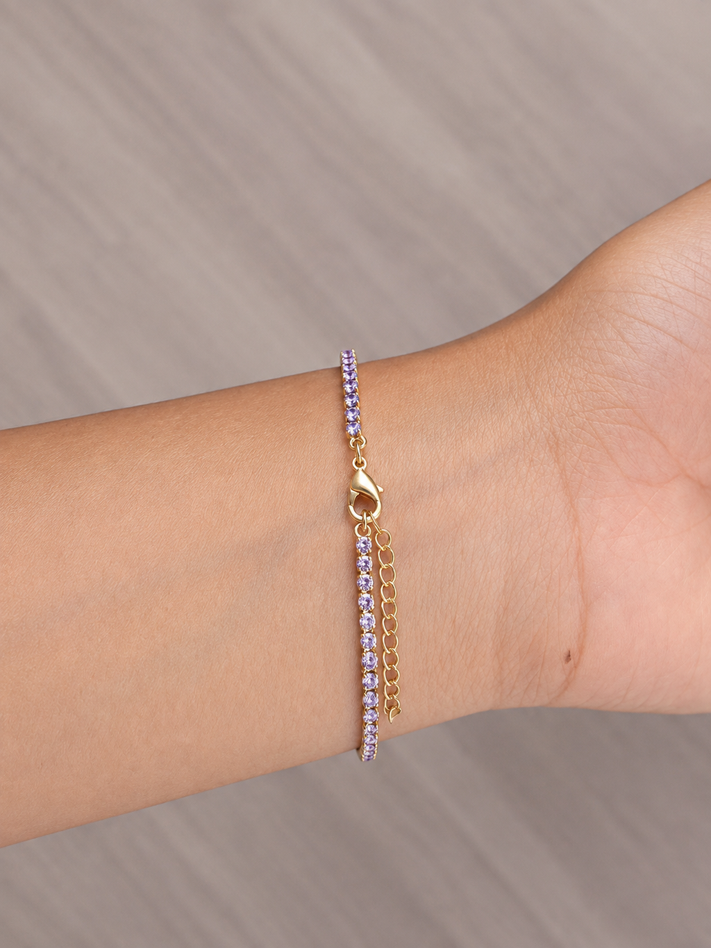 Lilac Tennis Bracelet