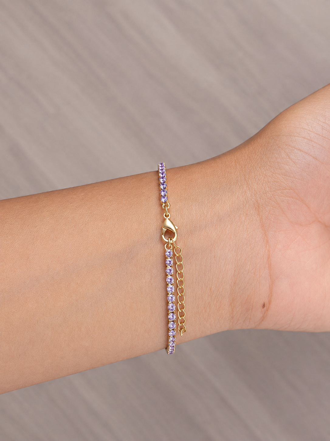Lilac Tennis Bracelet