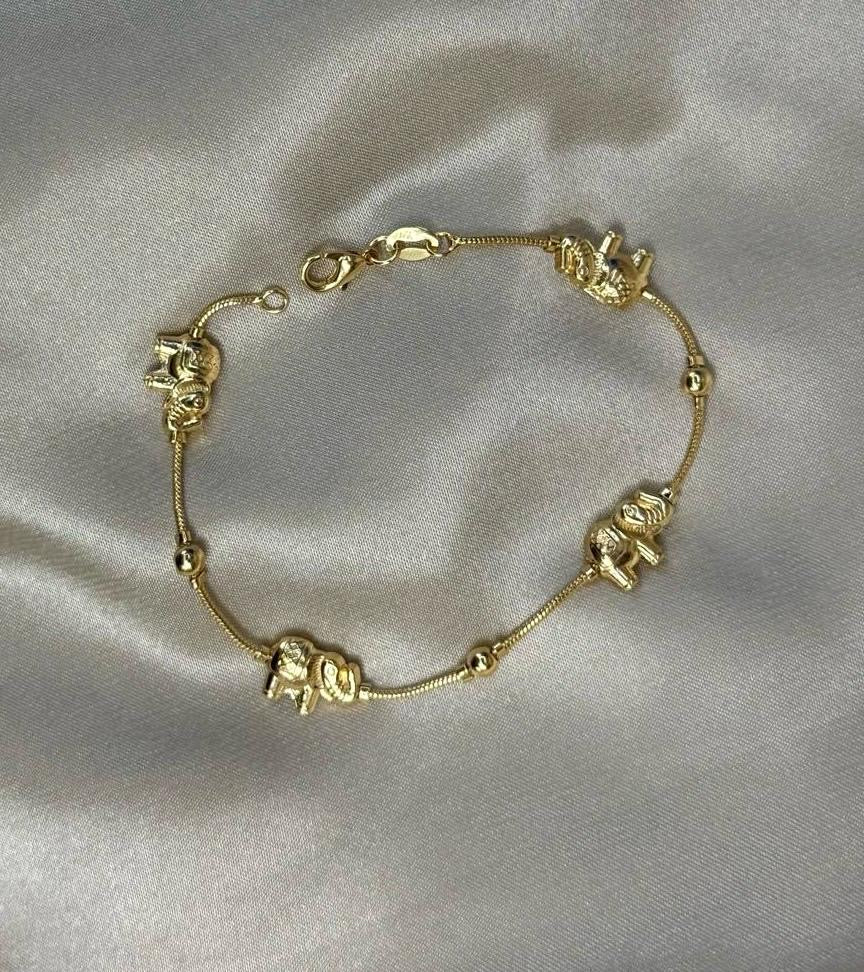 Golden Elephant Bracelet