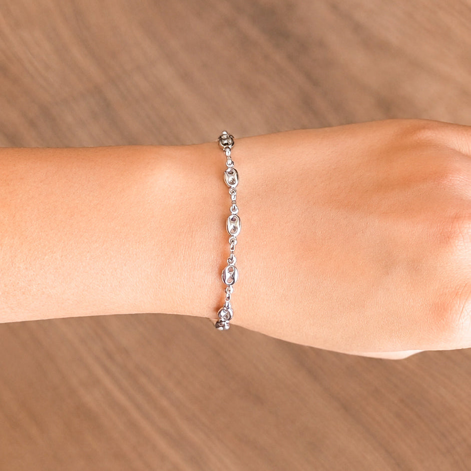 Silver Mini Mariner Bracelet