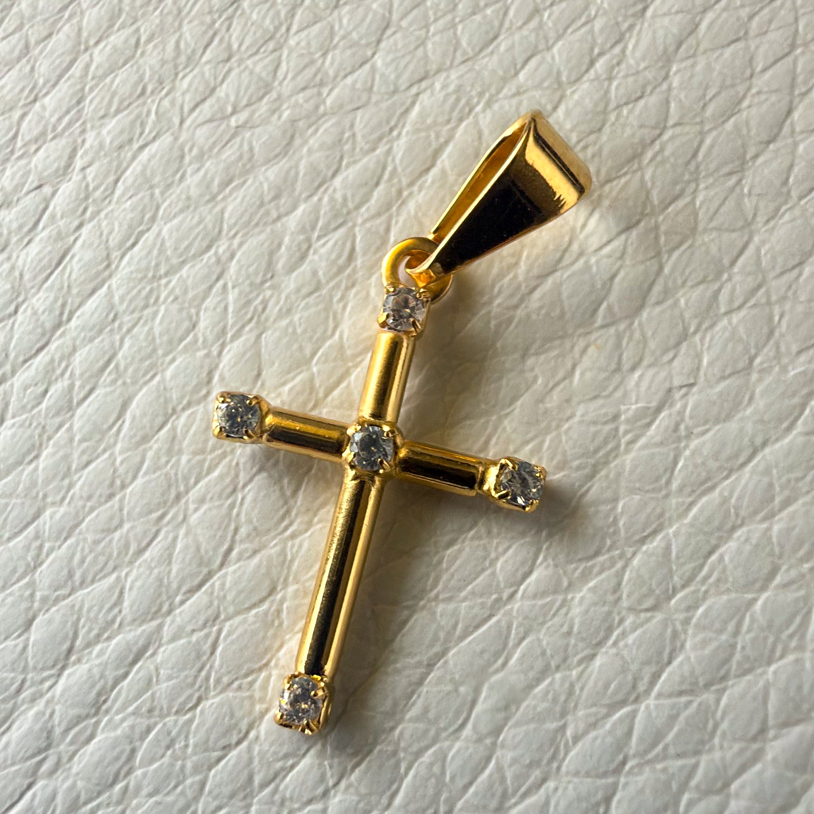 Dazzling Cross Charm