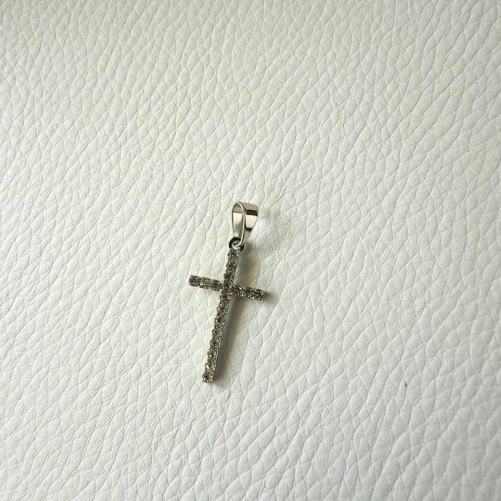 Silver Tennis Cross Pendant