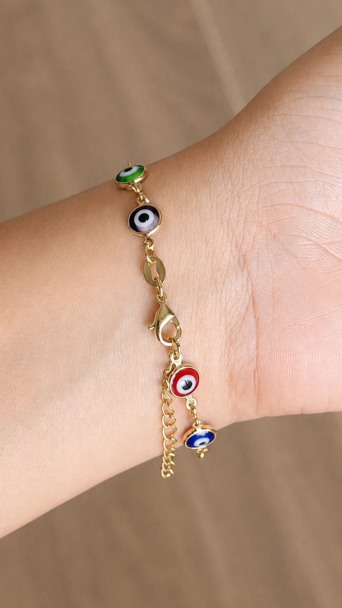 Multicolor Lucky Eye Bracelet