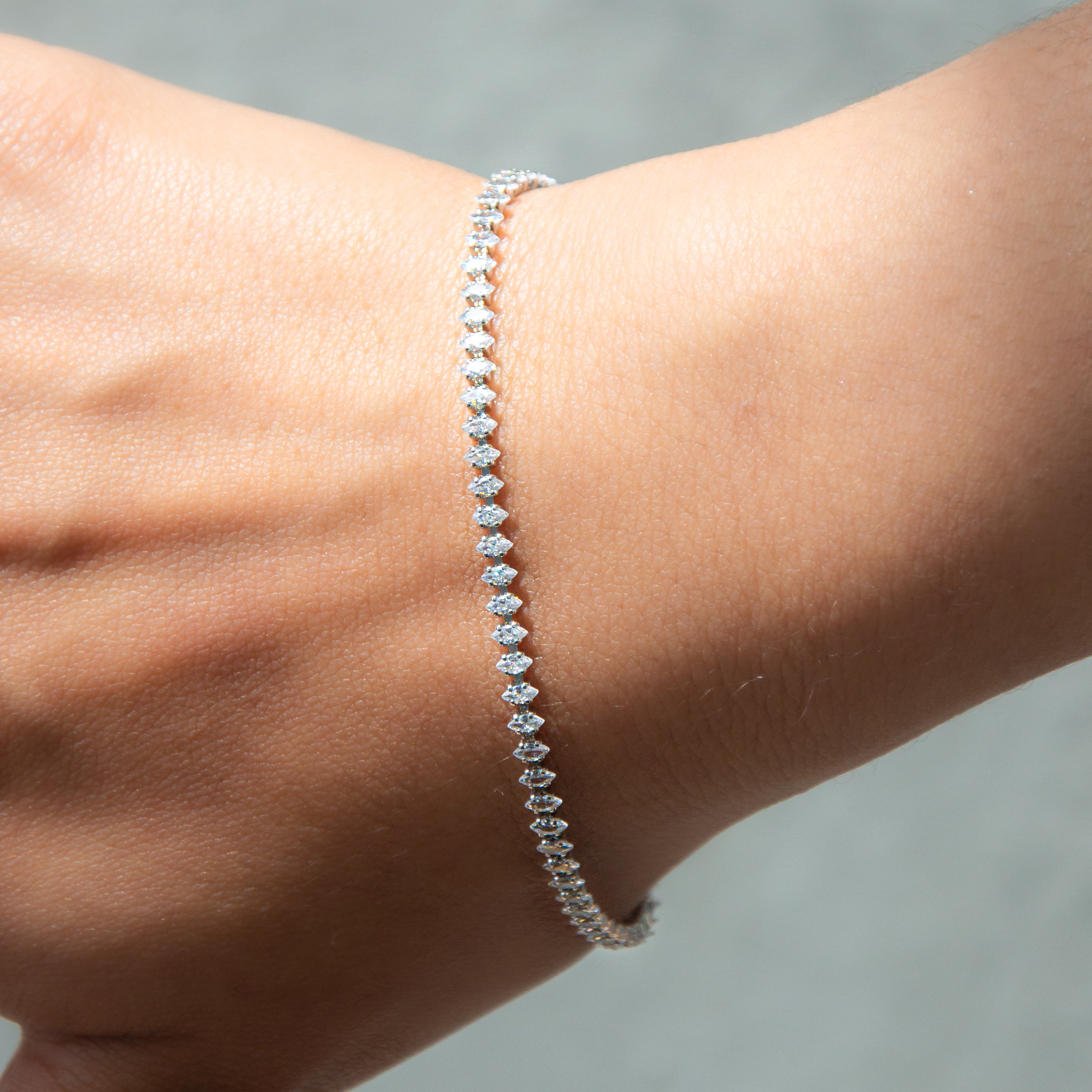 Silver Marquise Bracelet