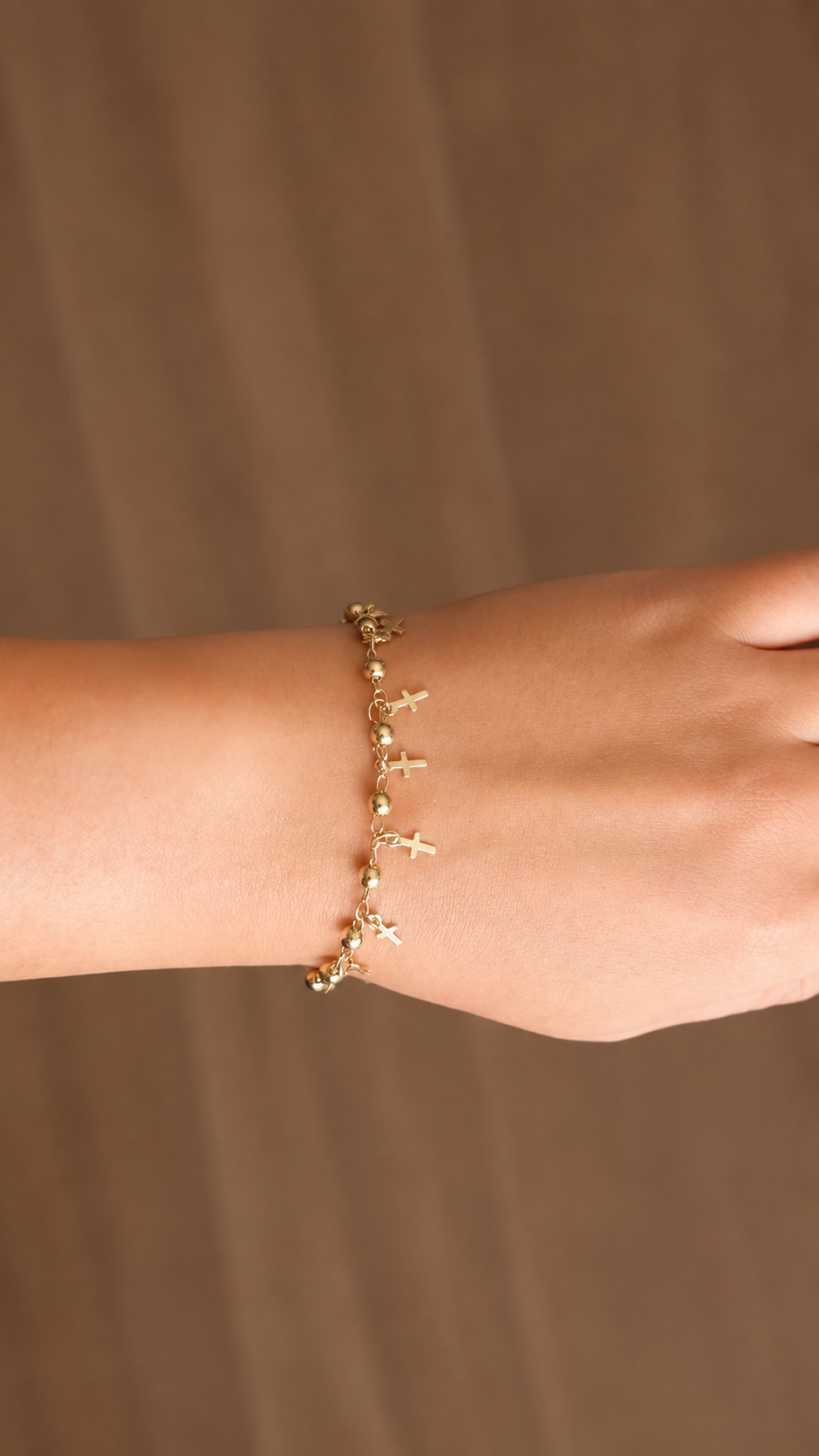 Dangling Cross Bracelet