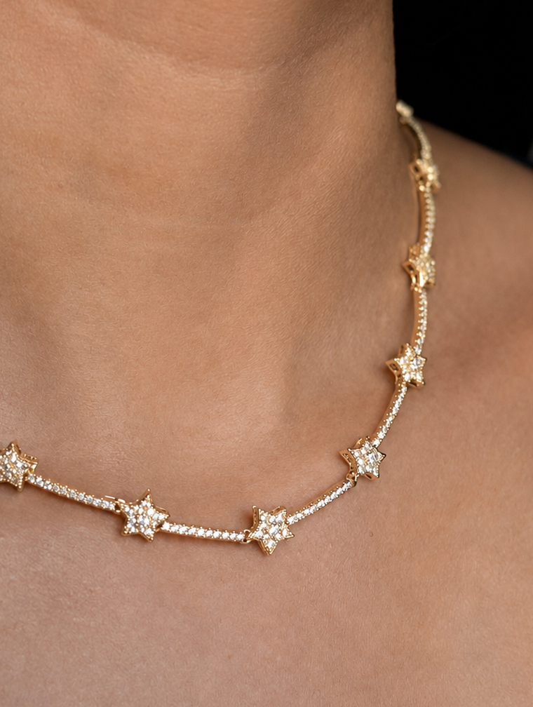 Frosted Star Necklace