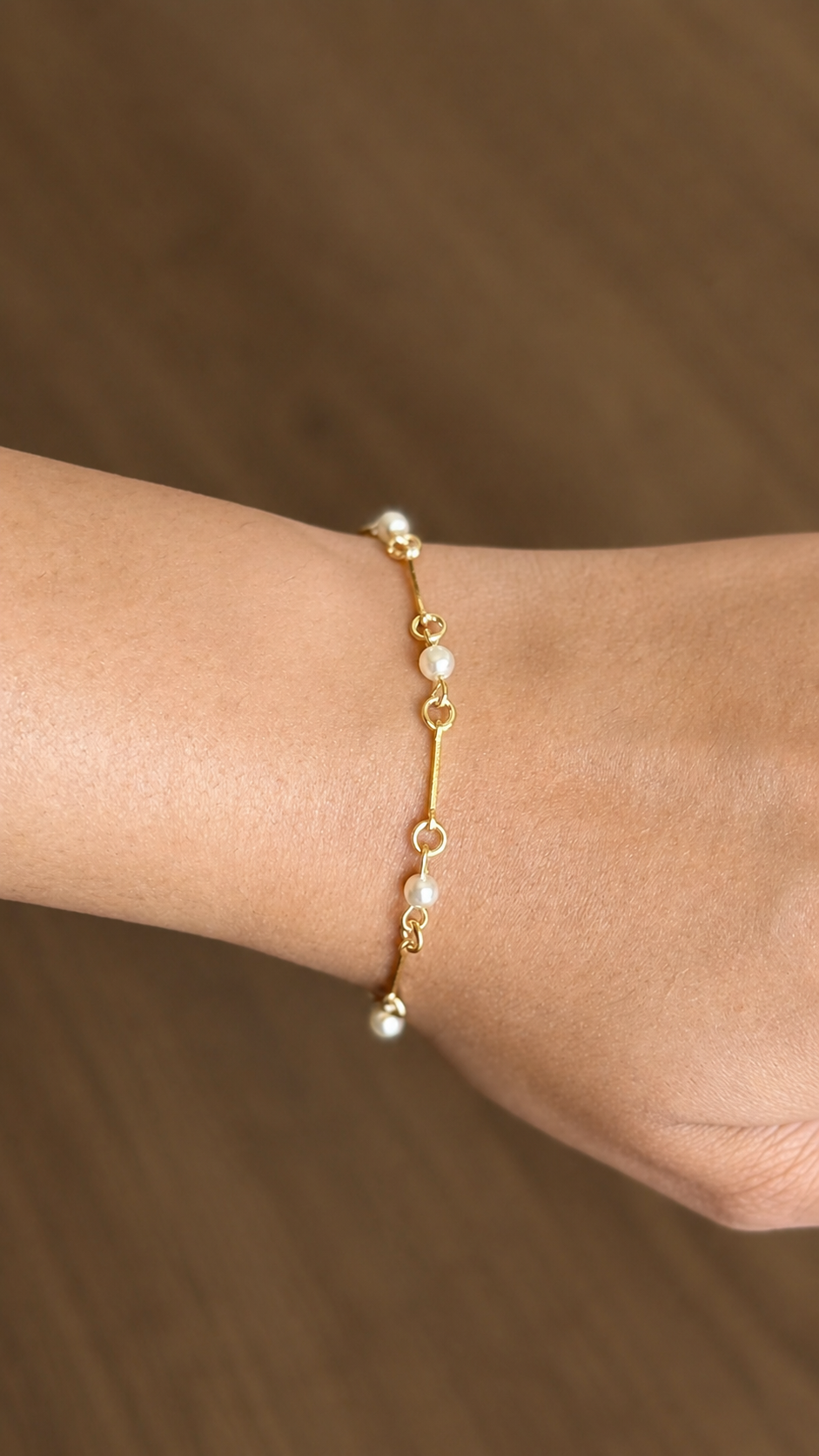 Bamboo Pearl Bracelet