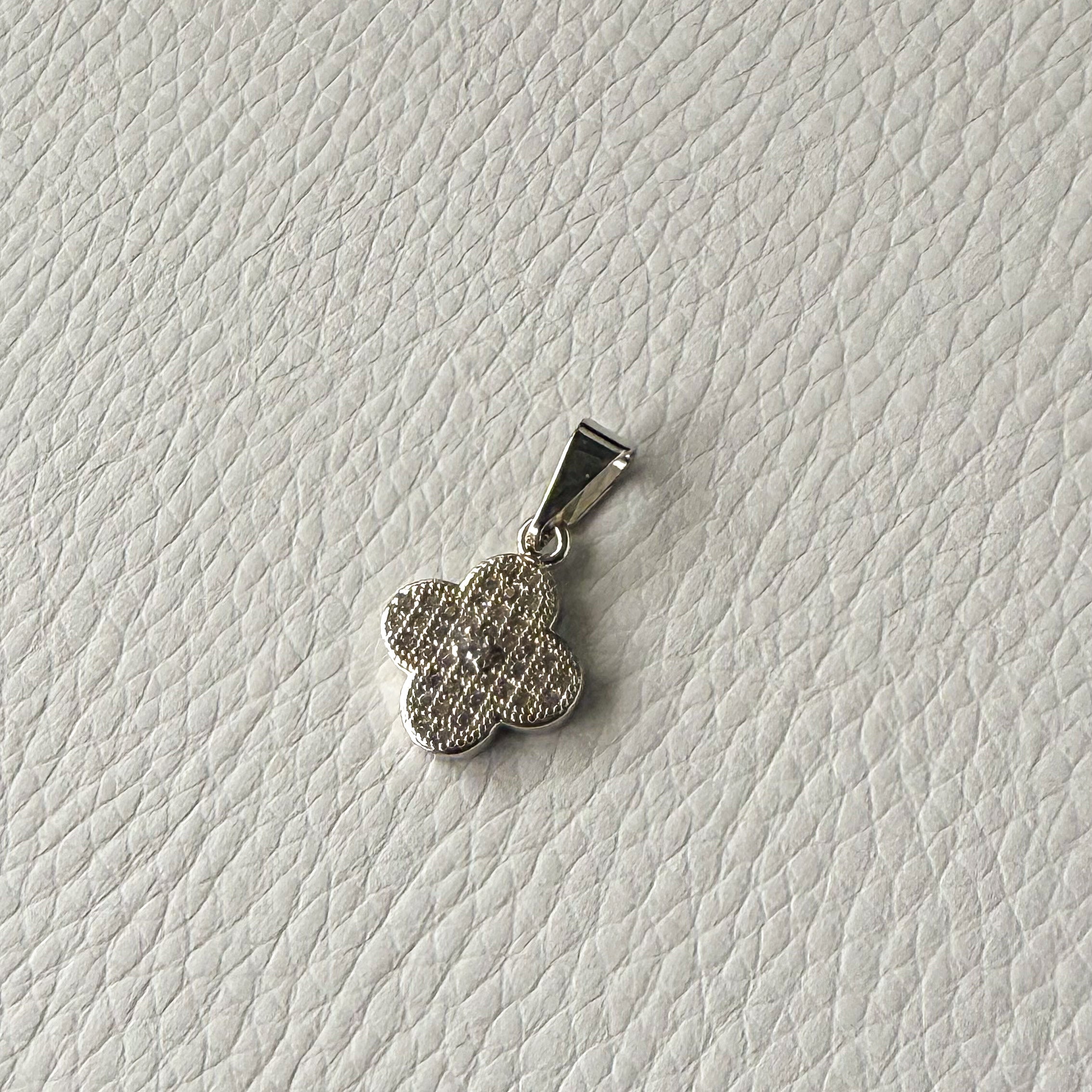 Silver Four Leaf Clover Charm