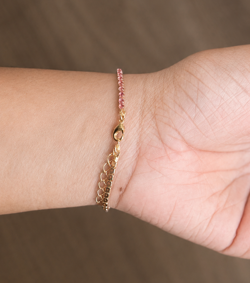 Magenta Tennis Bracelet