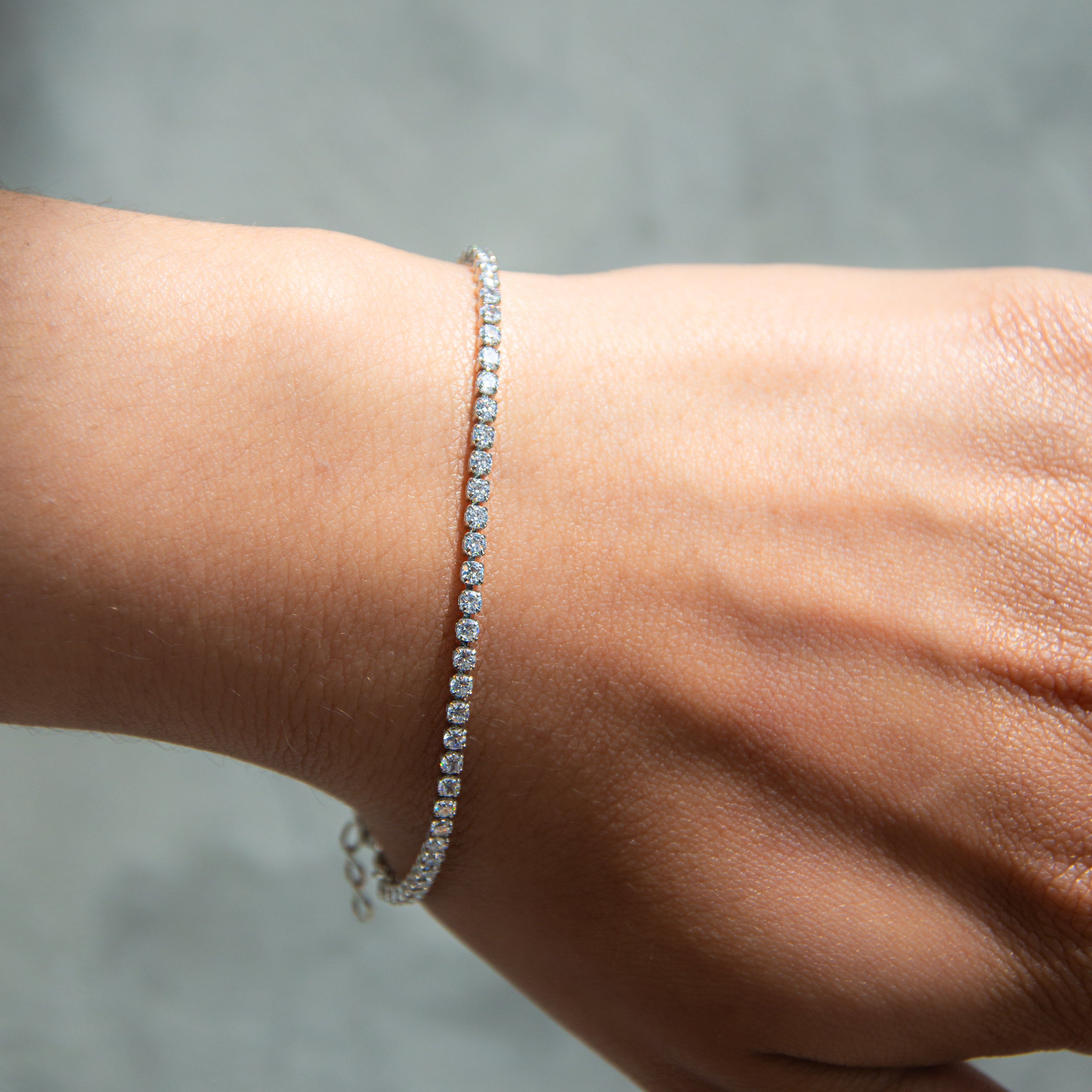 Silver Classic Tennis Bracelet