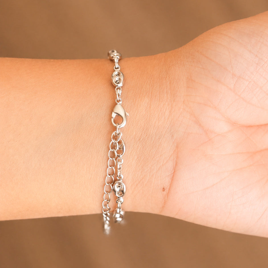 Silver Mini Mariner Bracelet