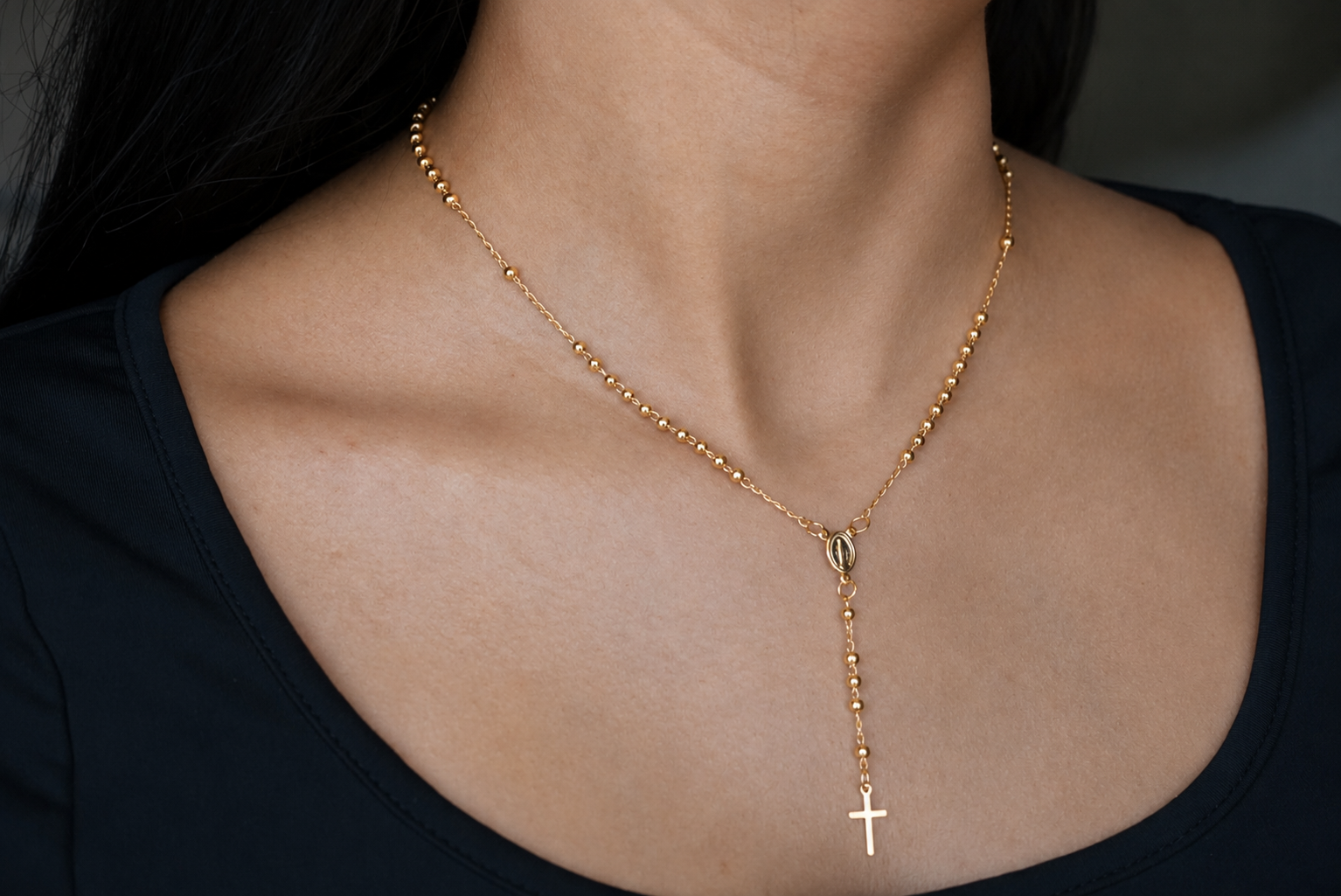 Saint Milagros Rosary Necklace