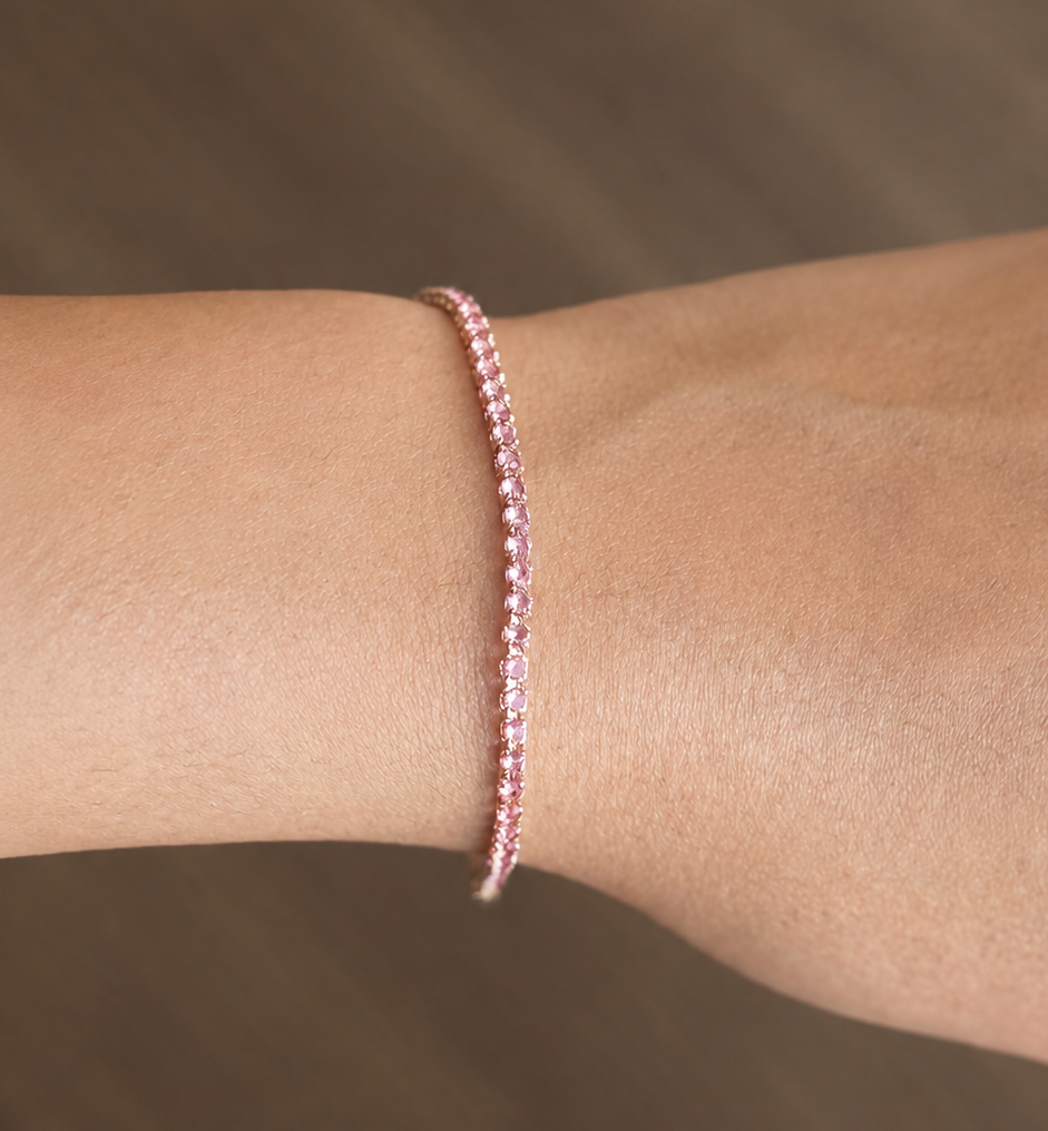 Magenta Tennis Bracelet