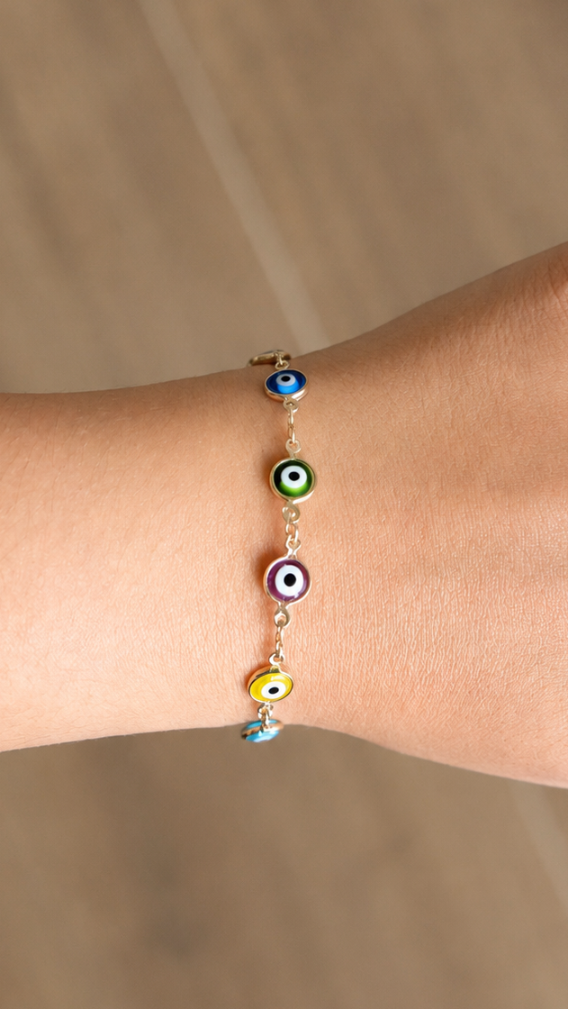 Multicolor Lucky Eye Bracelet