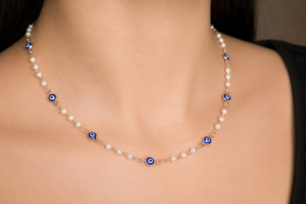 Lucky Eye Pearl Necklace