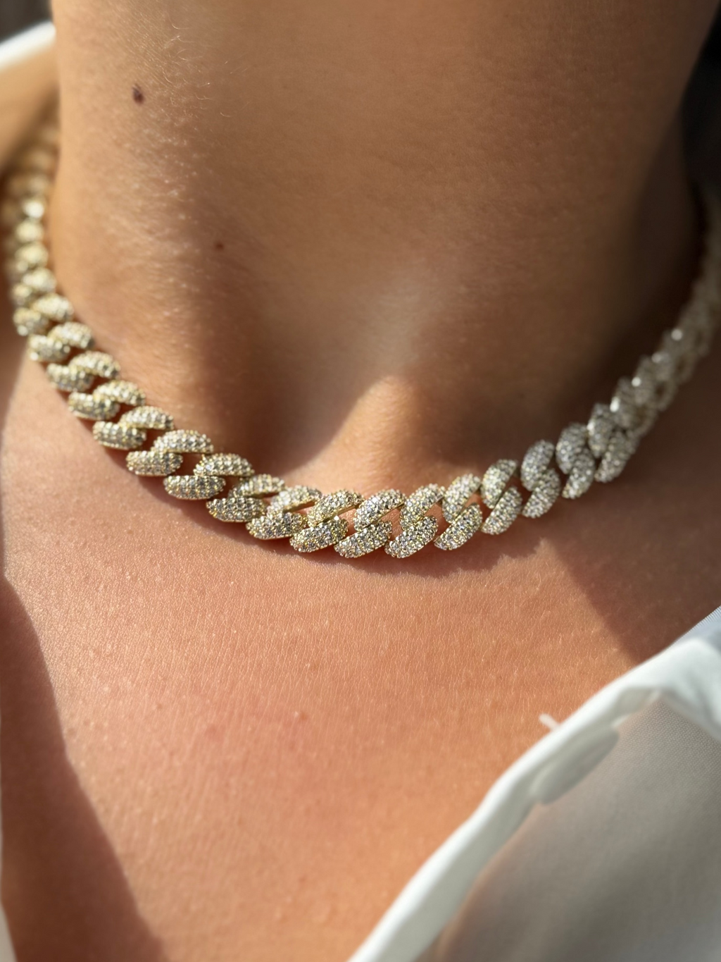 Frosted Miami Cuban Link Necklace