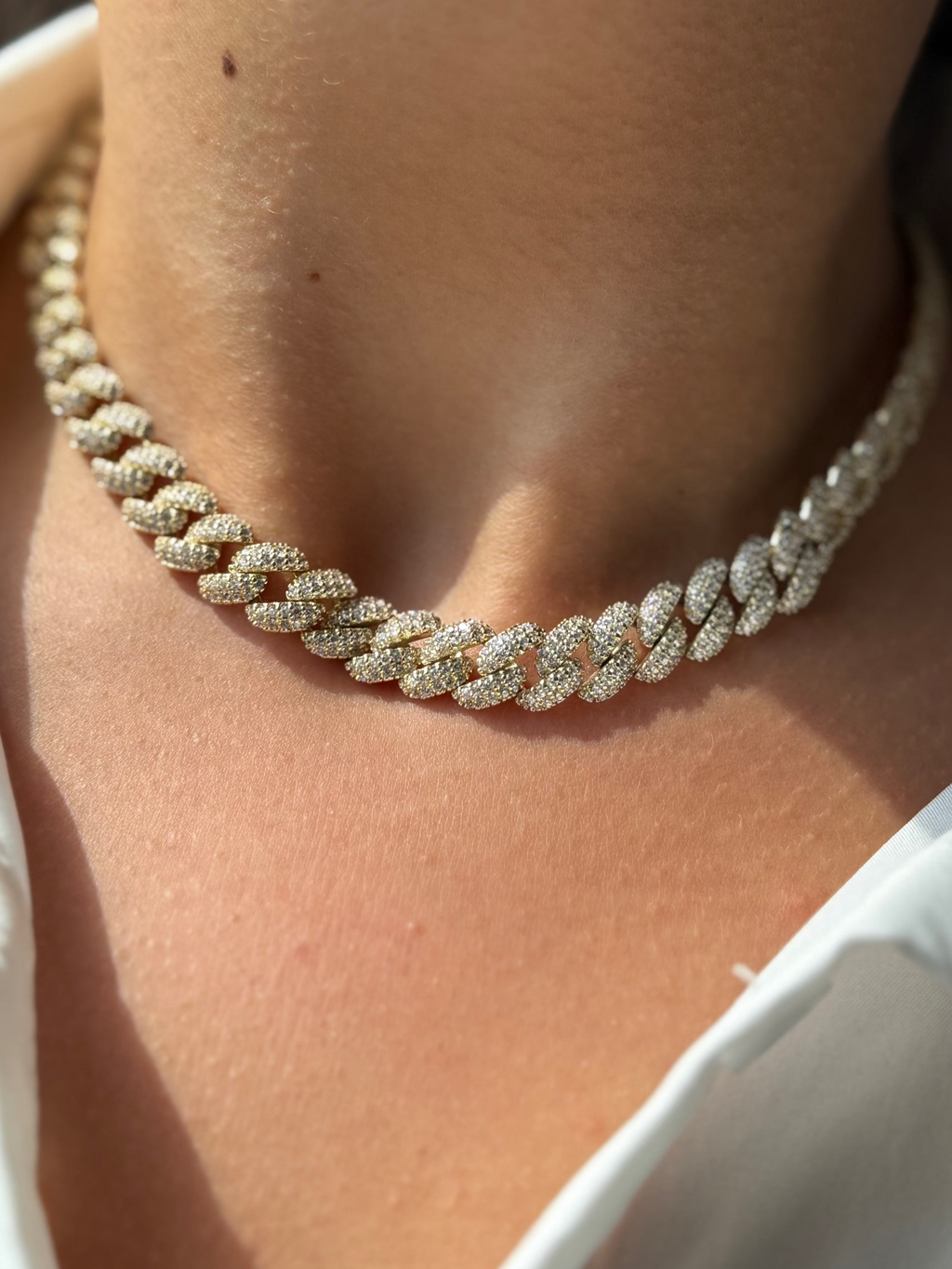 Frosted Miami Cuban Link Necklace