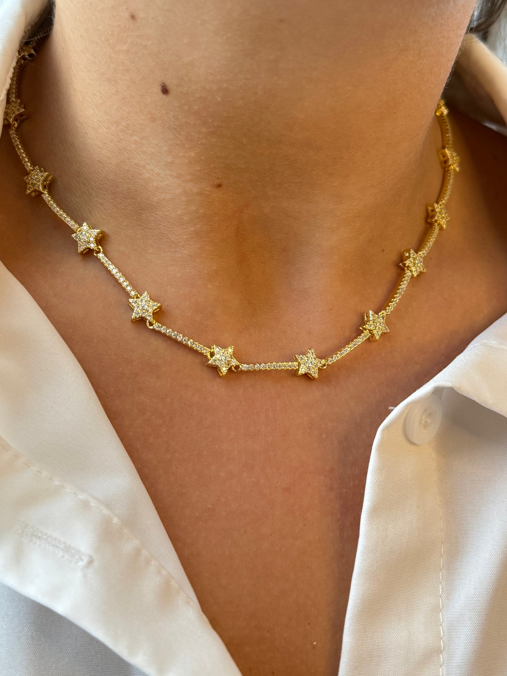 Frosted Star Necklace