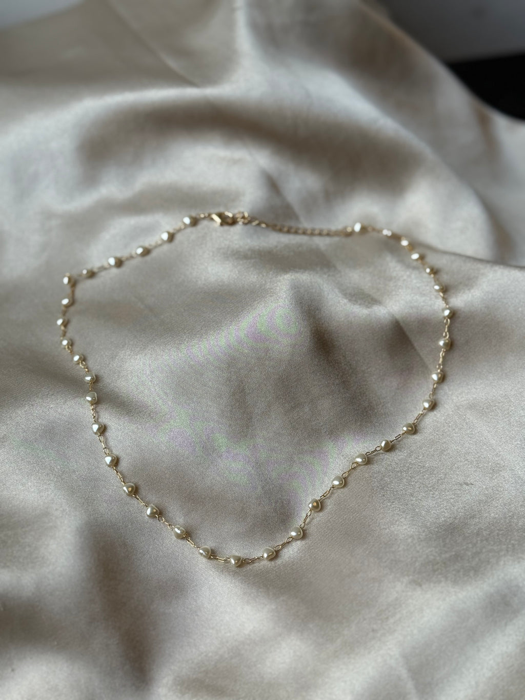 Heart Pearl Necklace
