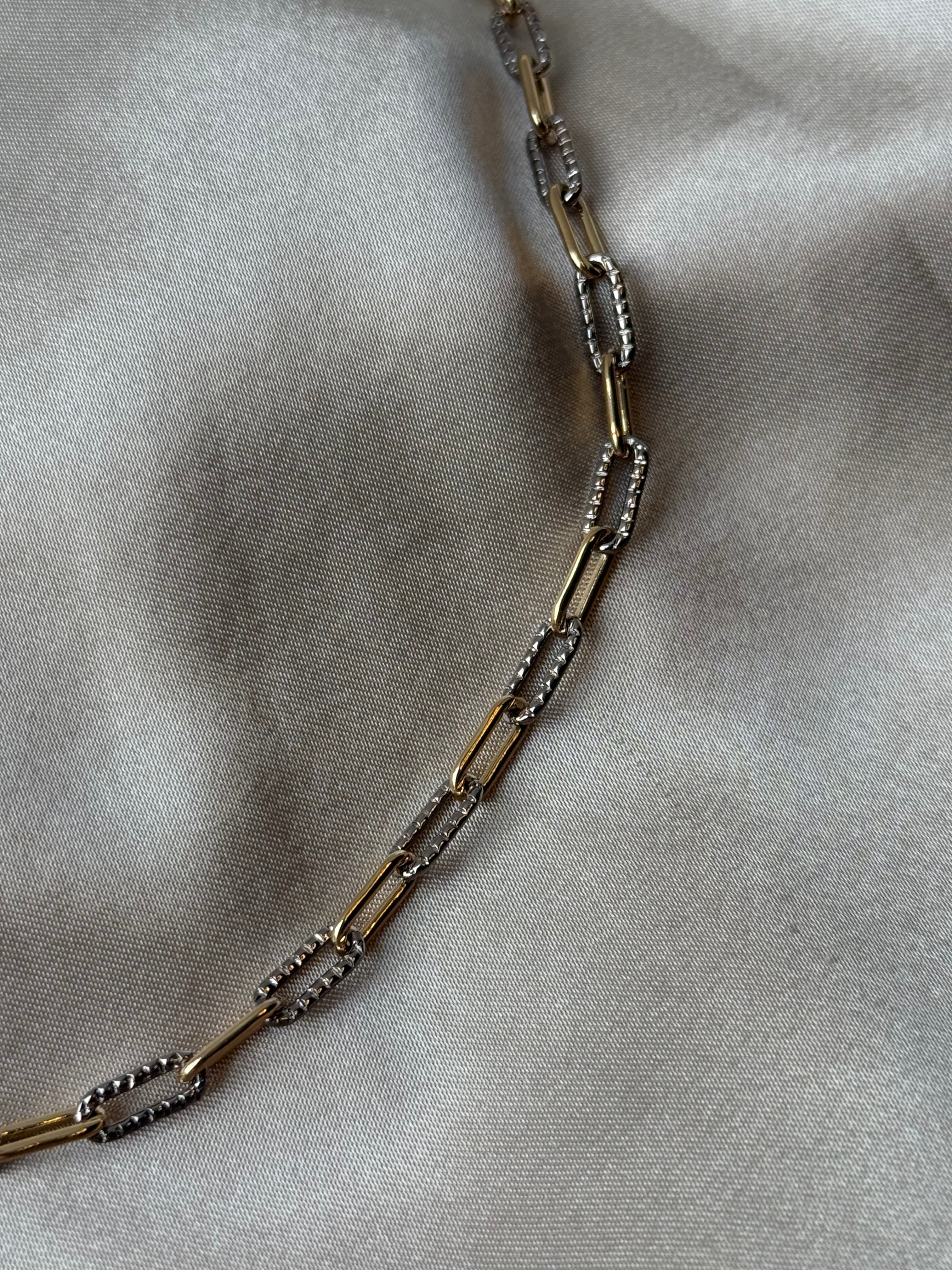 Two-Toned Paperclip Necklace
