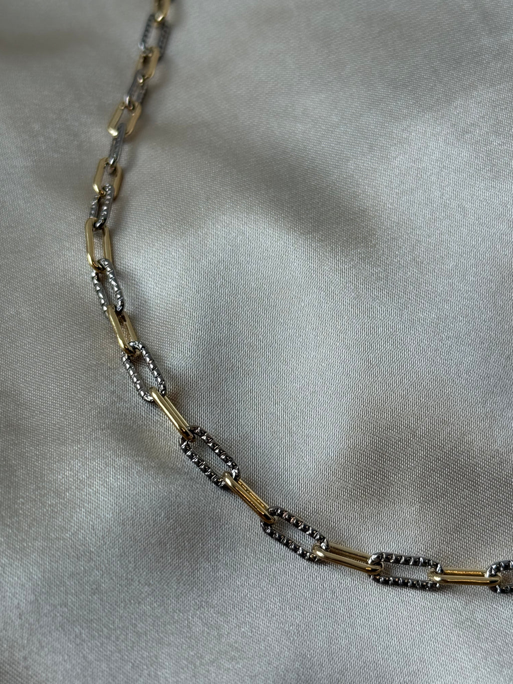 Two-Toned Paperclip Necklace