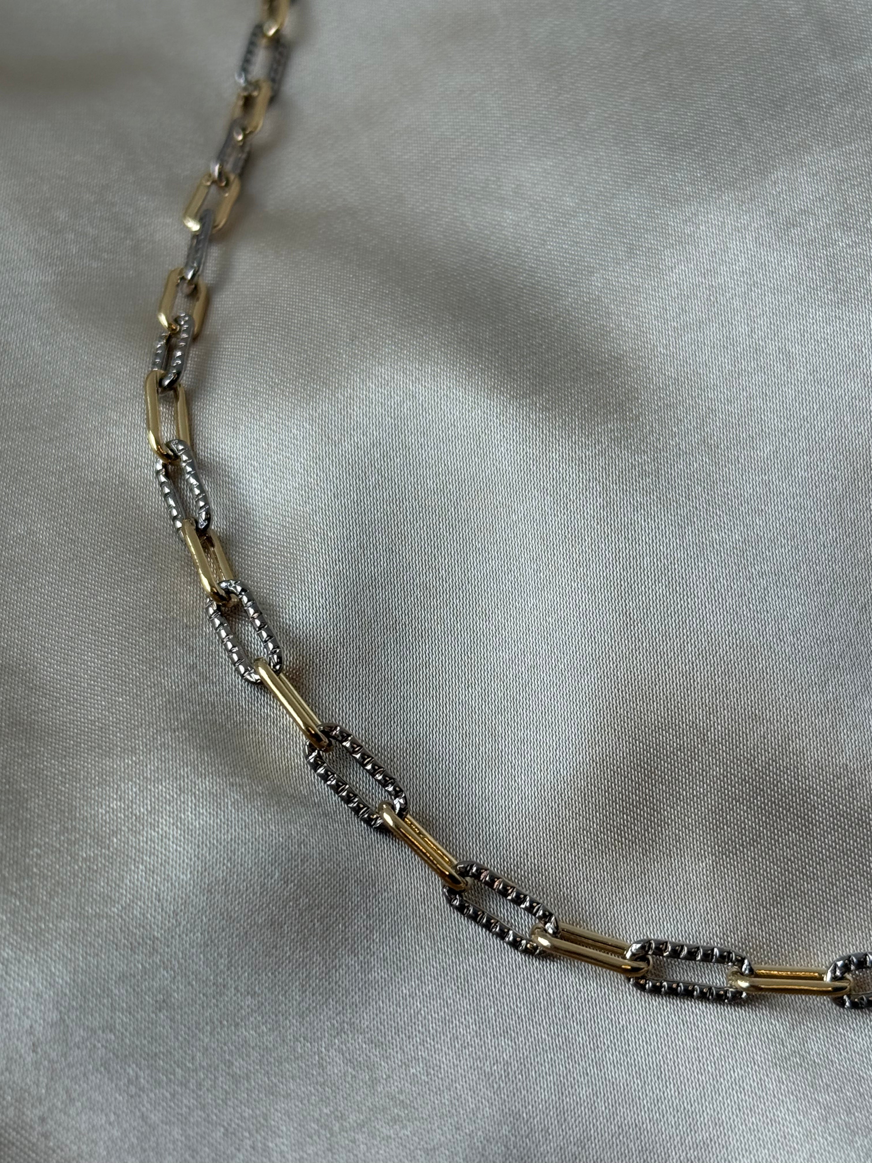 Two-Toned Paperclip Necklace