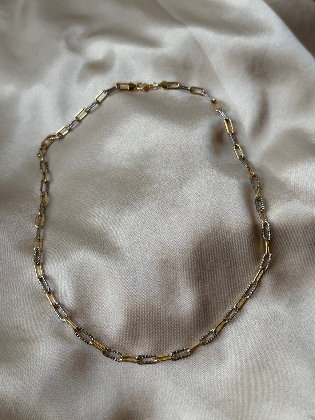 Two-Toned Paperclip Necklace