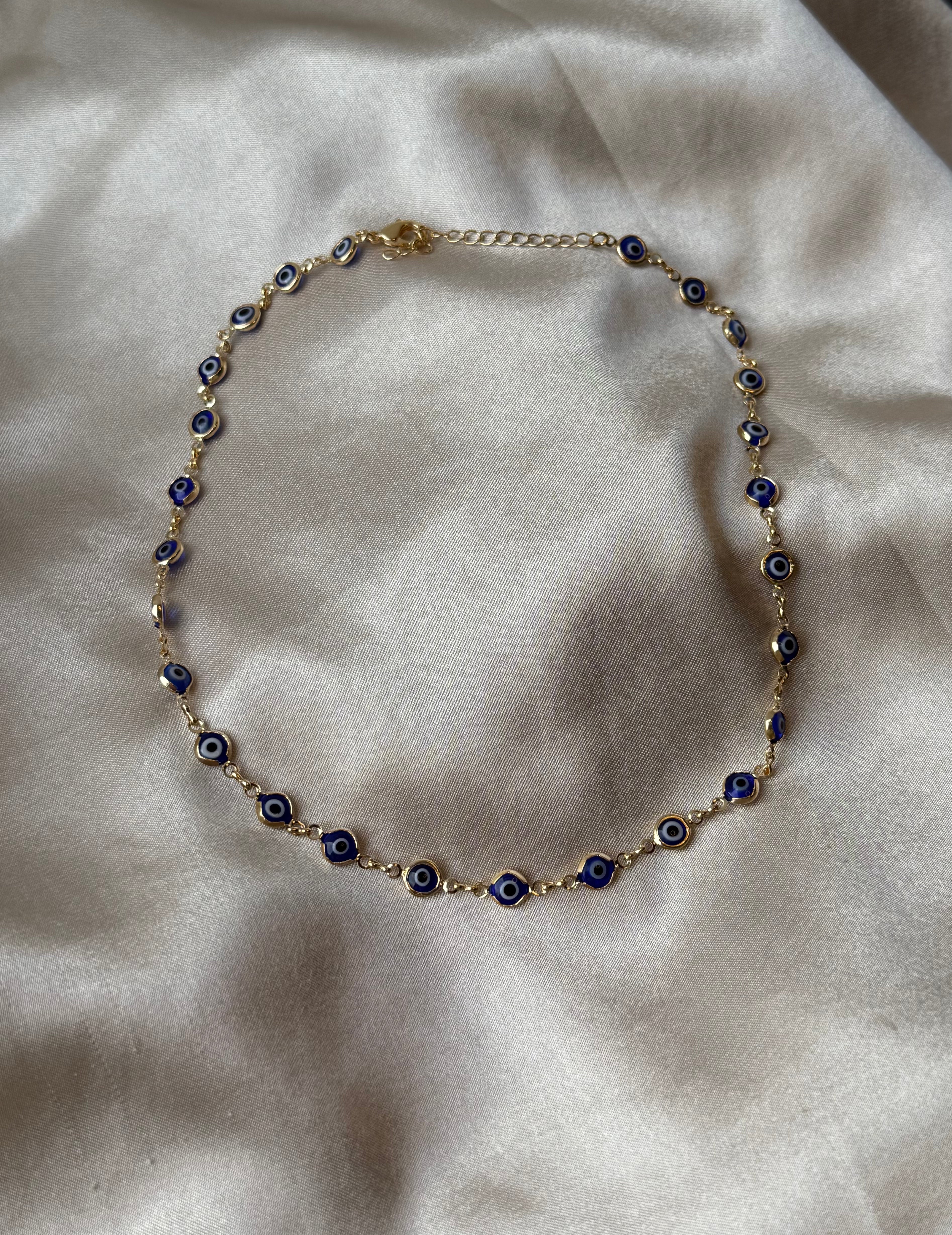 Navy Lucky Eye Necklace